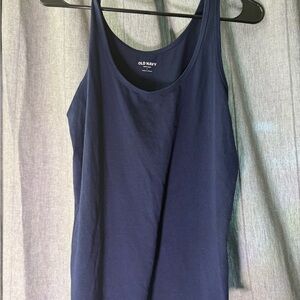 Gently Used Old Navy Women's Deep Blue Tank Top